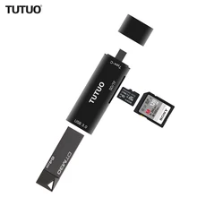 Tutuo USB c SD/TF Card Reader Тип-C на USB-3.0 конвертер OTG адаптер для macBook Pro /Samsung S8/Chromebook Pixel