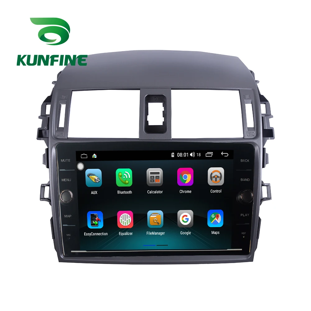 Best Octa Core 4GB RAM 64GB ROM Android 8.1 Car DVD GPS Player Deckless Car Stereo For Toyota COROLLA 2007-2013 Radio Headunit 4