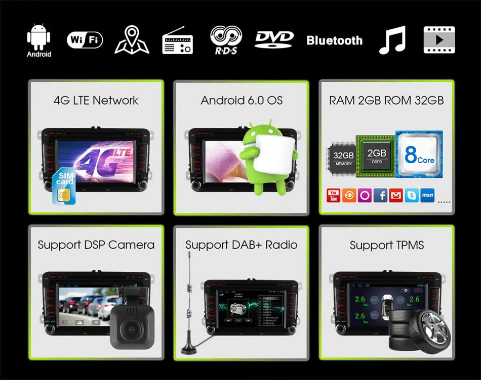 Flash Deal 8 Octa Core Android 6.0 Radio GPS Car DVD Player For Volkswagen VW Magotan Passat B6 CC GOLF Tiguan Jetta Touran Skoda Octavia 6 Flash Deal 8 Octa Core Android 6.0 Radio GPS Car DVD Player For Volkswagen VW Magotan Passat B6 CC GOLF Tiguan Jetta Touran Skoda Octavia 6