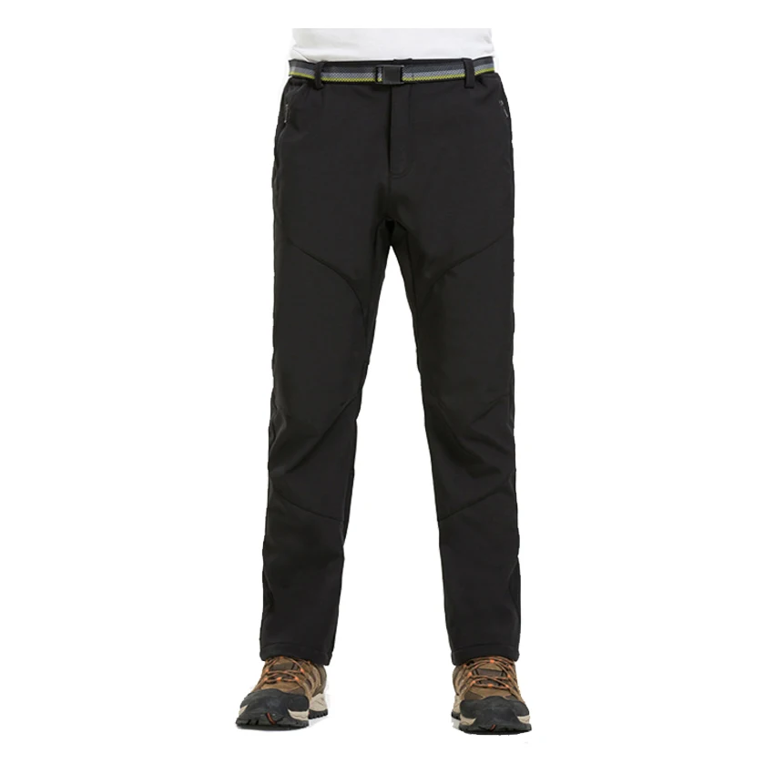 Montañas de invierno Softshell pantalones impermeable al aire libre esquí Trekking senderismo pesca Camping pantalones masculinos VA264