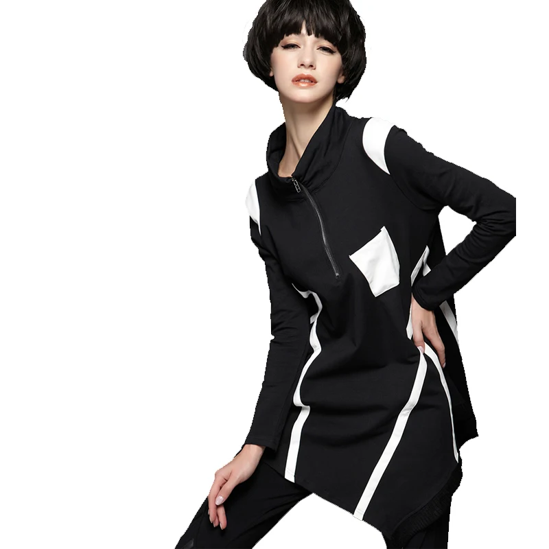 [EAM] 2020 New Spring Solid Color Stand Collar