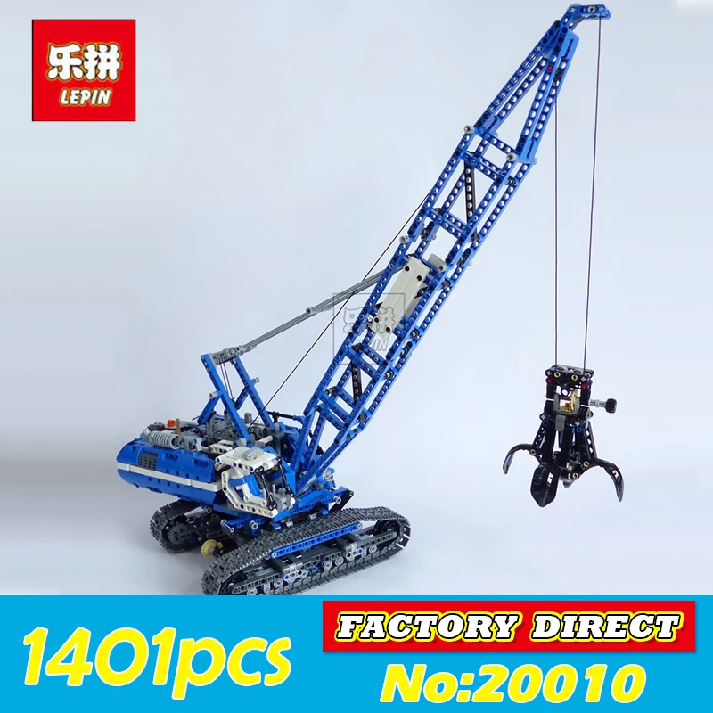 

LEPIN 20010 1401Pcs Technic Series Crawler Crane Model Kits Educational Building Blocks Bricks for Children Toys Gift 42042