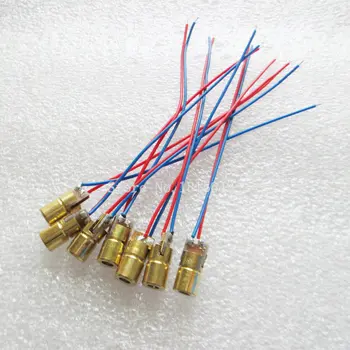 

10PCS/LOT 10Pcs 5V 650nm 5mW Laser Red Dot Module red laser sight red laser diode laser pointer