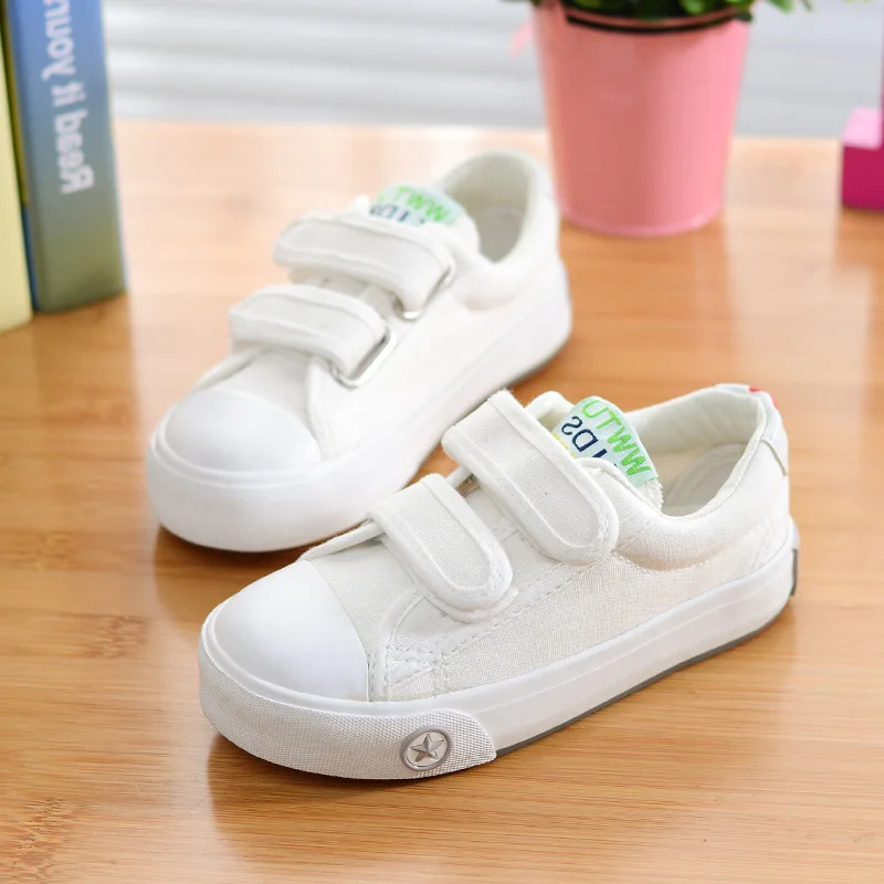 Kids Sneakers 2019 New Spring Children Canvas Shoes Boys Girls Denim Flat Shoes Breathable