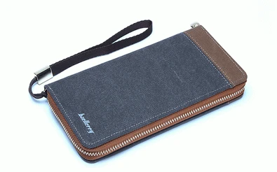 Leinwand Durch Lange Blue Reißverschluss Oder 100 Halter Patchwork brown Brieftasche Karte Handtasche Männer Ems Handytasche dark Grey Kupplung Dhl Stücke Geldbörse q7wYg74x