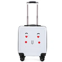 Новинка, Детский чемодан на колесиках, чехол для костюма, 18 дюймов, универсальный чехол на колесиках, милый чехол для путешествий