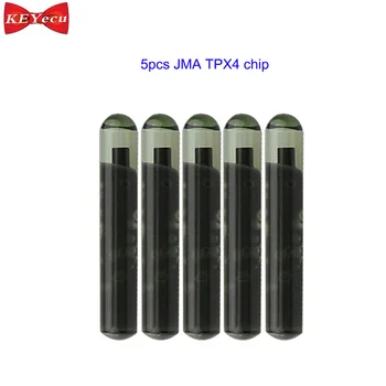 

KEYECU 5pcs JMA TPX4 Car Key Glass Transponder Chip for Clone ID46 (Can Replace TPX3)