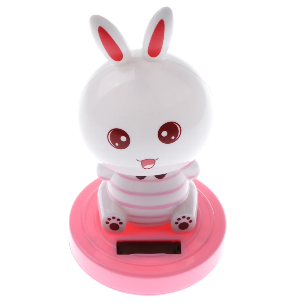 Kids Solar Powered Waving Hands Fortune Cat Kitten Animal Swinging Toy Car Home Ornament Decor Kids Xmas Gifts Gag Prank Toys