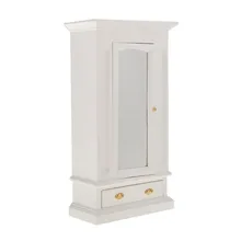 Новинка 1:12 весы кукольный домик миниатюрная мебель для спальни шкаф для одежды с открывающимися зеркальными дверцами ящик натуральный