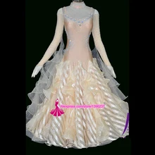 New Ballroom Dance Costumes Lady’s Spandex Stones Ballroom Dress For Women High Quality Competition Tango Waltz Dresses