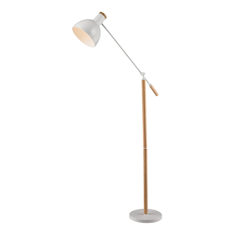 

Wooden Floor Lamp Modern Minimalist Living Room Light long arm Bedroom Bedside Lamp table lamp Standing Lamp For Living Room