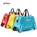 LeTrend toy motorcycle shape Kids Rolling Luggage Cute Cartoon Children Suitcase Wheels Cabin Girls Trolley Student Travel Bag