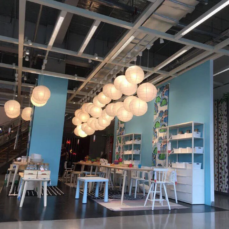2 Pieces 45 45cm White Hanging Lampshade Paper Lamp Hanging Lampshade Paper Lamp