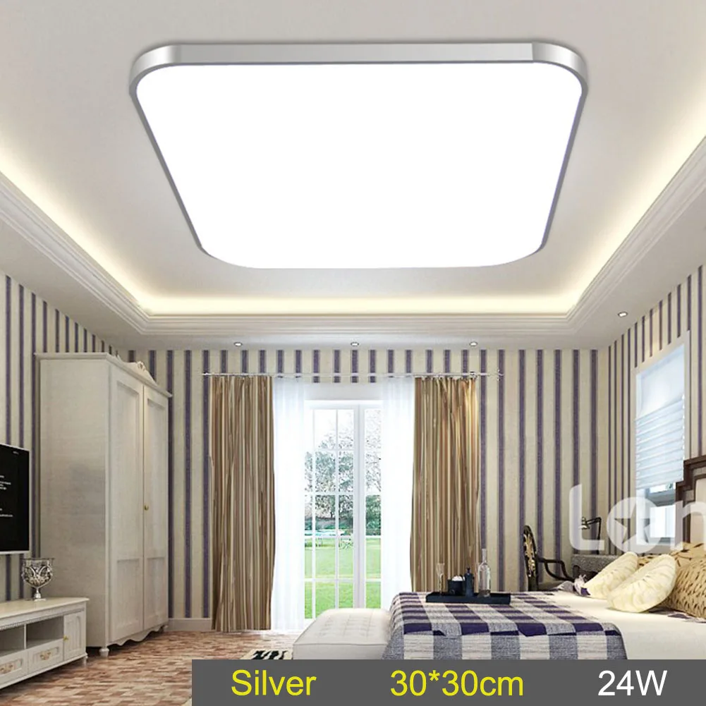 Hot LED Ceiling Down Light Lamp 24W Square Energy Saving For Bedroom Living Room MAL999