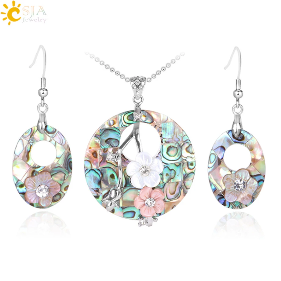 Pearl Abalone Shells Dangle Earrings Women Round Charm Summer Beach Drop Jewelry