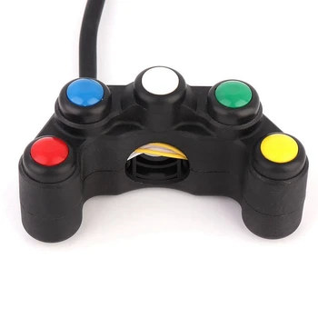

Universal 5 button Array Motorcycle Switches Race Bikes Motocross 22mm Handlebar Switches Assembly Handle bar switch