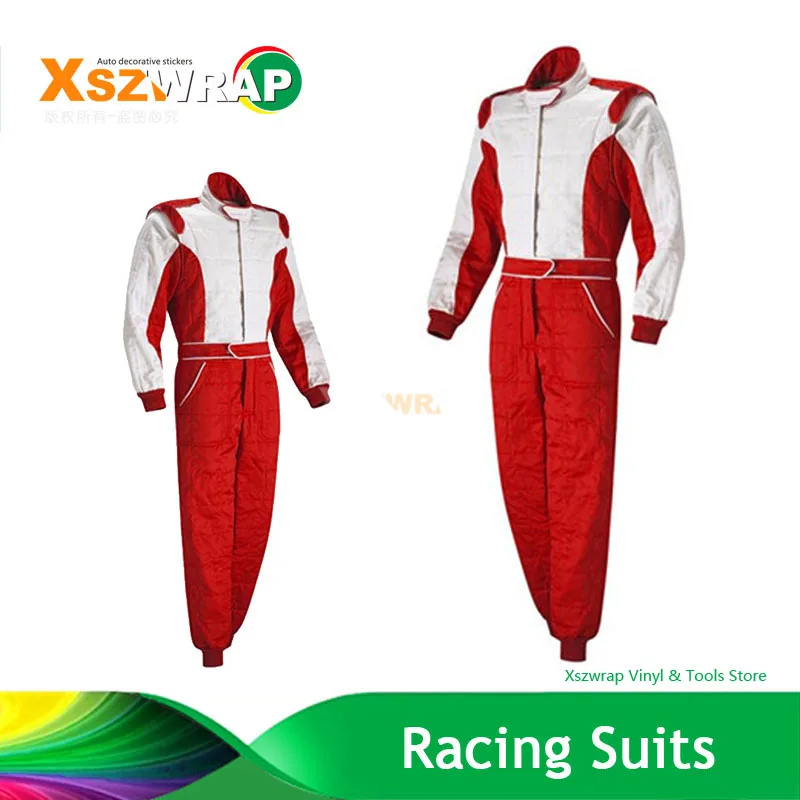 

2017 New Arrival Red Woman F1 Jacket Karting Suit Car Motorcycle Racing Club Exercise Clothing Overalls Suit Two Layer