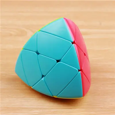 QY TOYS  megaminxeds puzzle speed magic cube pyramidcube stickerless professional special shape mirror pyramid cubes wholesale rice dumpling