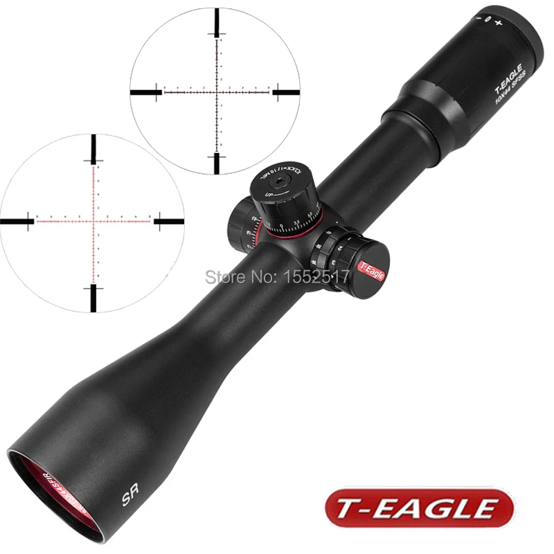 

T-EAGLE Tactical Riflescope 10X44 SF Optical Rifle Scope Red Dot Illuminated Hunting Scopes For Airsoft Air Guns