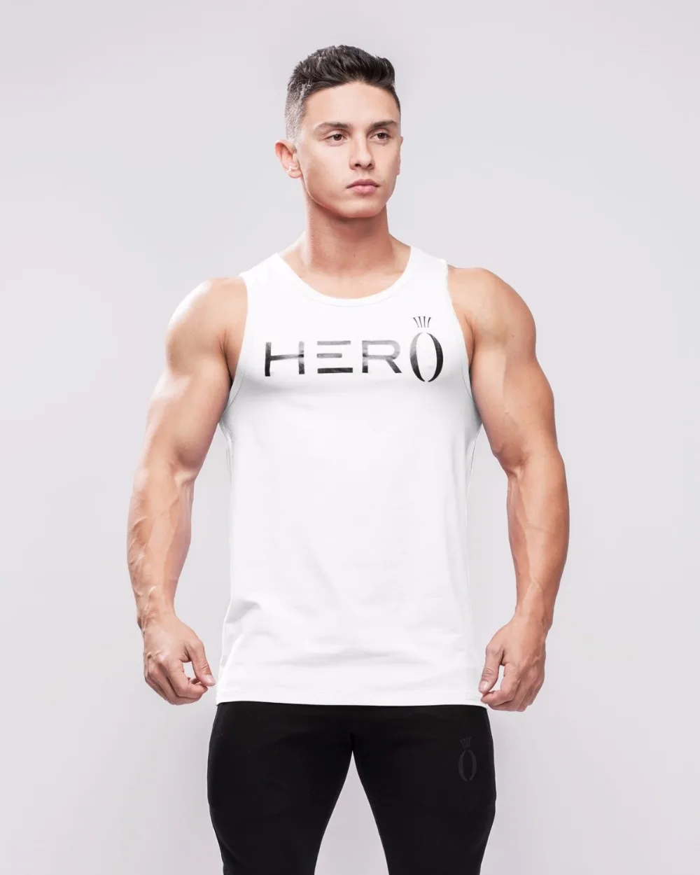 Hera Hero Men's Body Slimming Compression Sleeveless Tight vest Fitness Moisture Wicking Workout Vest Muscle cotton Tank Top