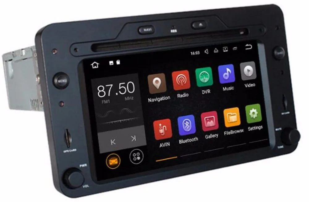 Best Android 7.1 2G RAM 16G ROM car multimedia DVD player Radio BT OBD DVR camera TV For Alfa Romeo Spider 159 Brera 159 Sportwagon 2