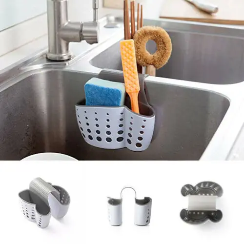 

Storage Double Sink Caddy Saddle Style Kitchen Organizer Sponge Holder Rack Tool Storage Baskets Sponge Holder Organiser