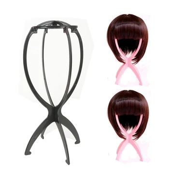 New Plastic Wig Stand Stable Durable Holder Display Rack For Wigs Standing 4 Colors Pink/Blace/Blue/White multifunction protective plastic back case w stand for iphone 4 4s blue yellow deep pink