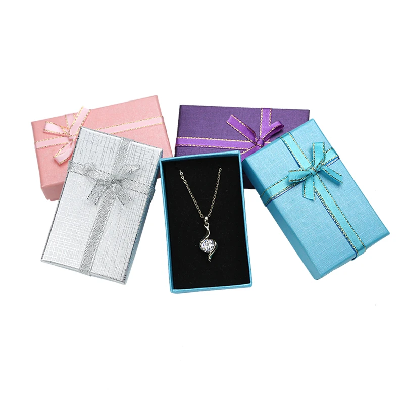 Set Paper Packaging Box Sets Jewelry | Paper Necklace Earrings