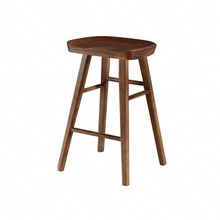 Скандинавский барный стул современный минималистичный барный стул из твердой древесины для дома креативный барный стул модный высокий стул