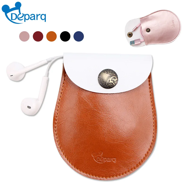 New Earphone Accessories Senfer PU Leather Case Portable Bag For Headphone-25