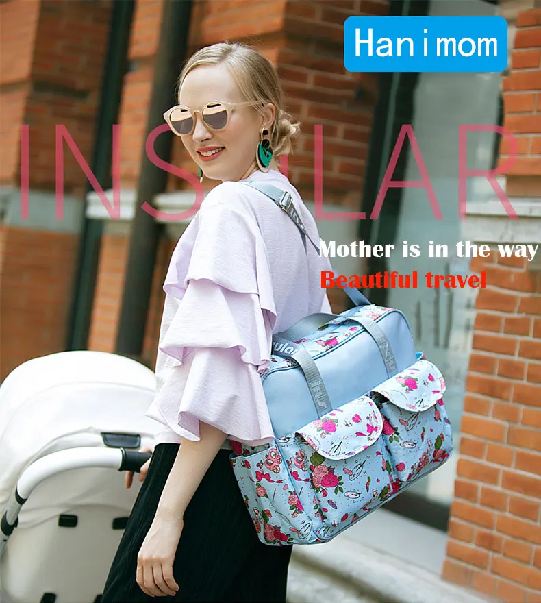 Многофункциональная сумка-мессенджер для беременных женщин; модная сумка для подгузников; переносная дорожная сумка для малышей; Hanimom