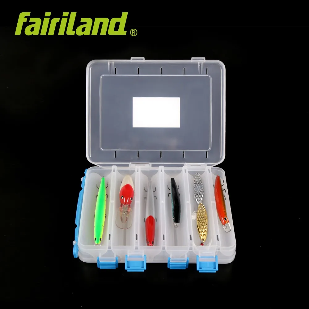 Двойные боковые коробки для приманки Fairiland 12 перегородок с безопасными защелками
