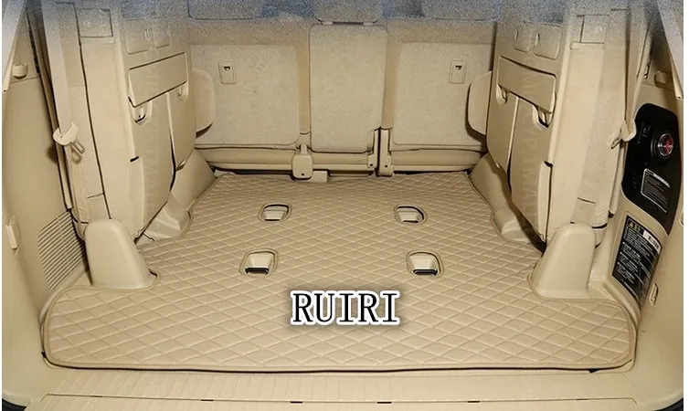 Высокое качество! Полный комплект автомобильных ковриков+ один коврик в багажник для Lexus LX 570 7 мест водонепроницаемые автомобильные ковры для LX570-2008
