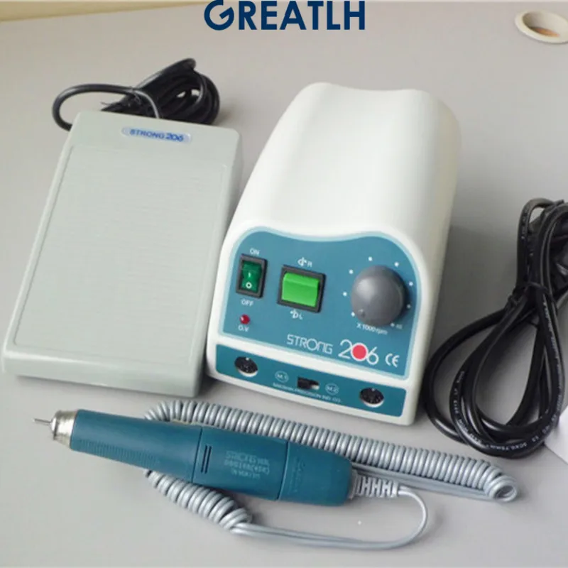 

New Original South Korea Dental Laboratory High Speed 45000 RPM Micromotor Strong206+103L Polishing with Handpiece