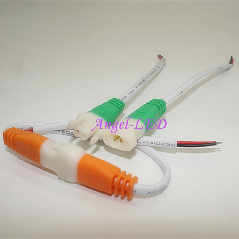 

10pcs 2Pin SM Female Male Extension Connector Cable Wire For Module Light led pane downlight bulb 5050 3528 LED Rigid Strip lamp