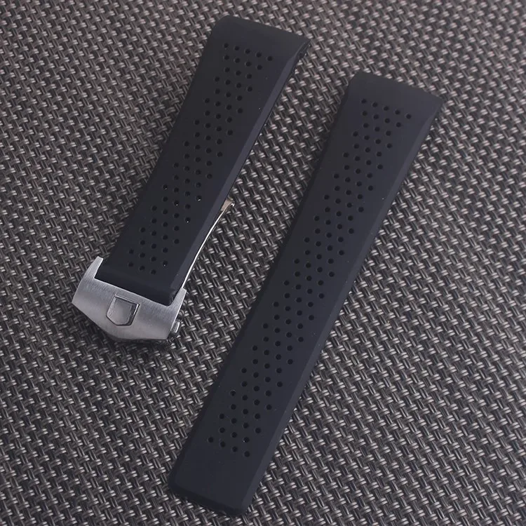 

22MM Sports Rubber Silicone for Samsung Gear S3 Frontier Classic Waterproof Watch Band Strap Curved End Bracelet Man Black
