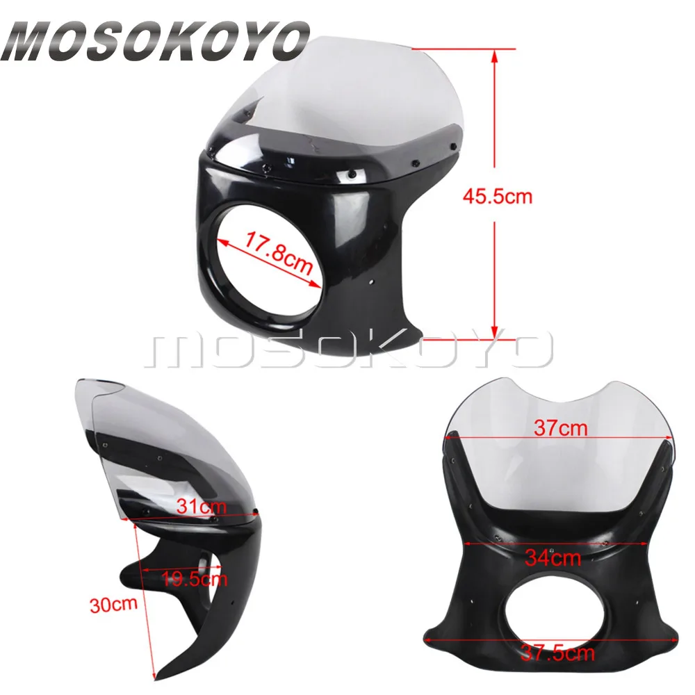 Ретро светильник для мотоцикла прозрачный круглый подвесной 7 дюймов маска Harley