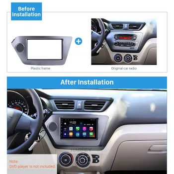 

Harfey 2Din Refitting Kits Panel Car GPS Autoradio Stereo Frame Fascia for KIA Rio OPTIMA Cover Trim 173*98/178*100/178*102mm