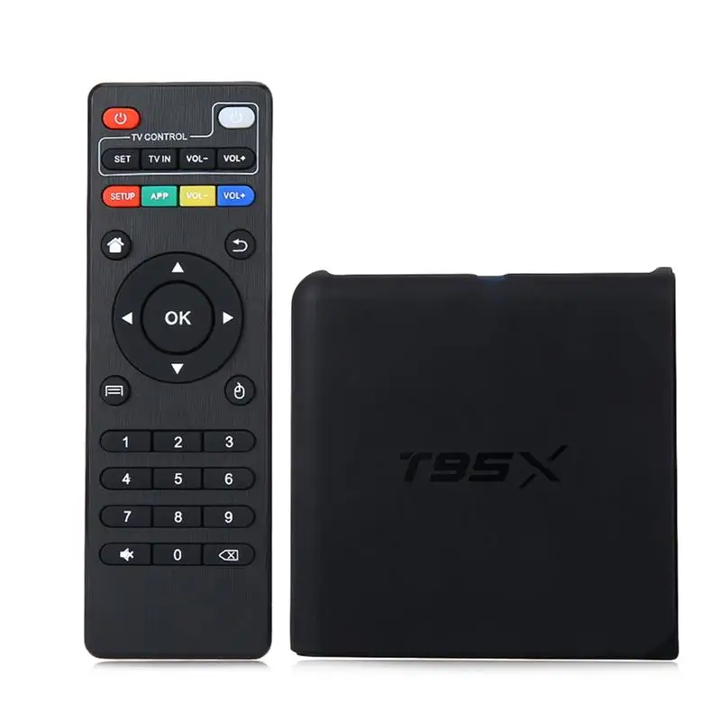 ТВ приставка T95X Android6.0 Amlogic S905X 64 бит четырехъядерный 1G/8G 2G/8G KD17.5 WIFI 2 4 GHz