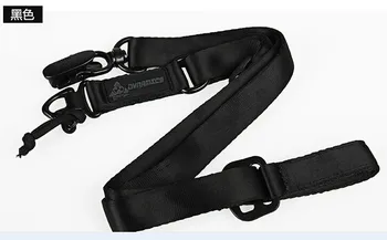

Multitasking tactical versatility strap camera strap with a single point with a two-point safety rope gun sling