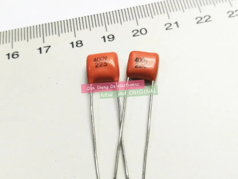 

100pcs CBB capacitor 223 400V 223K 0.022uF 22nF P=7.5