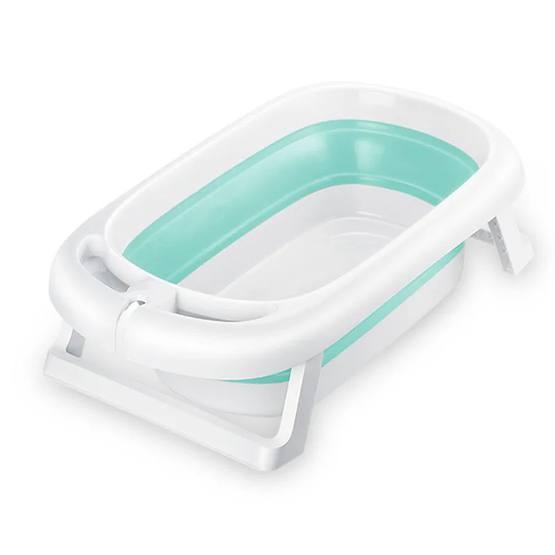 Newborn Baby foldable bathtub plastic child size bath tub baby folding bathtub for boys and girls for free gift