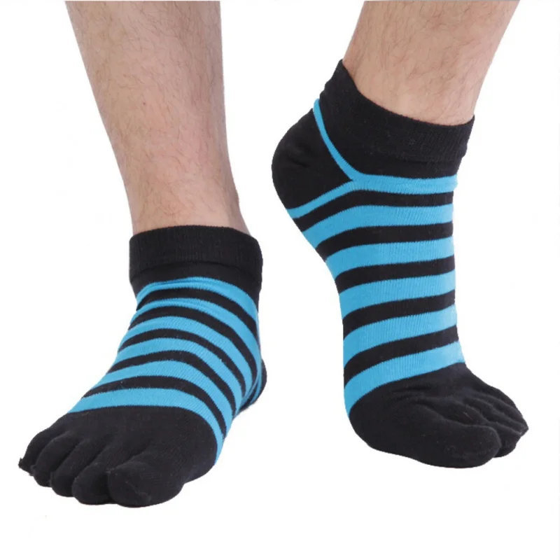 Absorb Sweat Leisure Men's Five Toe Socks Summer Ankle Toe Socks Ultra