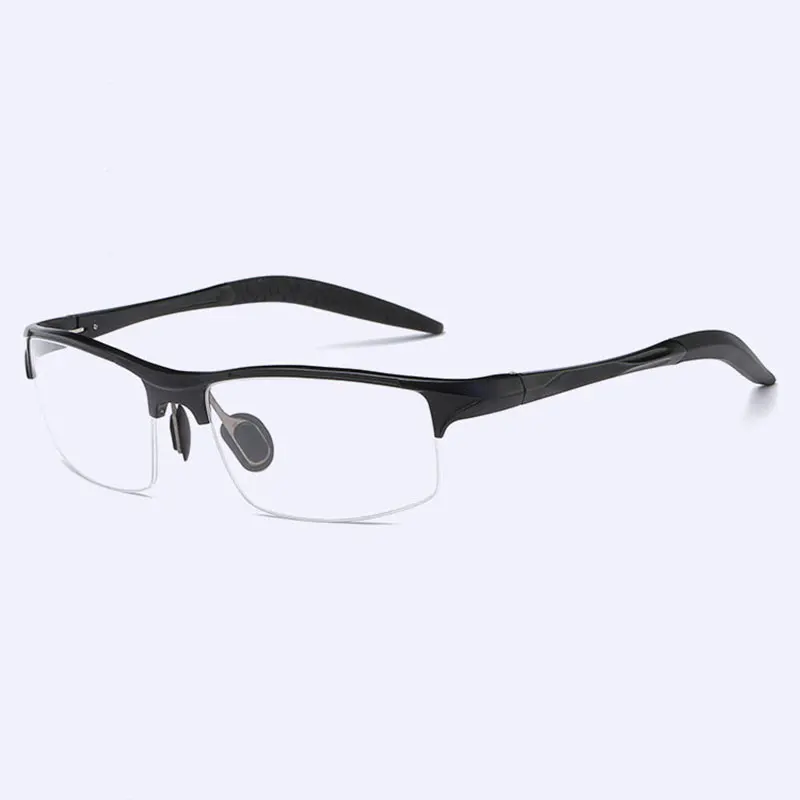Cheap 8177 Optical Eyeglasses Frame for Men Eyewear Prescription Glasses Half Rim Man Spectacles Alloy Frame Eyeglasses