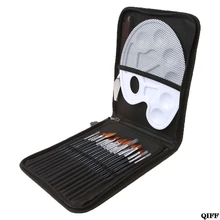 Прямая поставка& 18 шт./компл. Краски кисти Деревянная акриловая Краски ing палитры гуашь косметический набор для ногтей, ручки для рисования, 4 июня