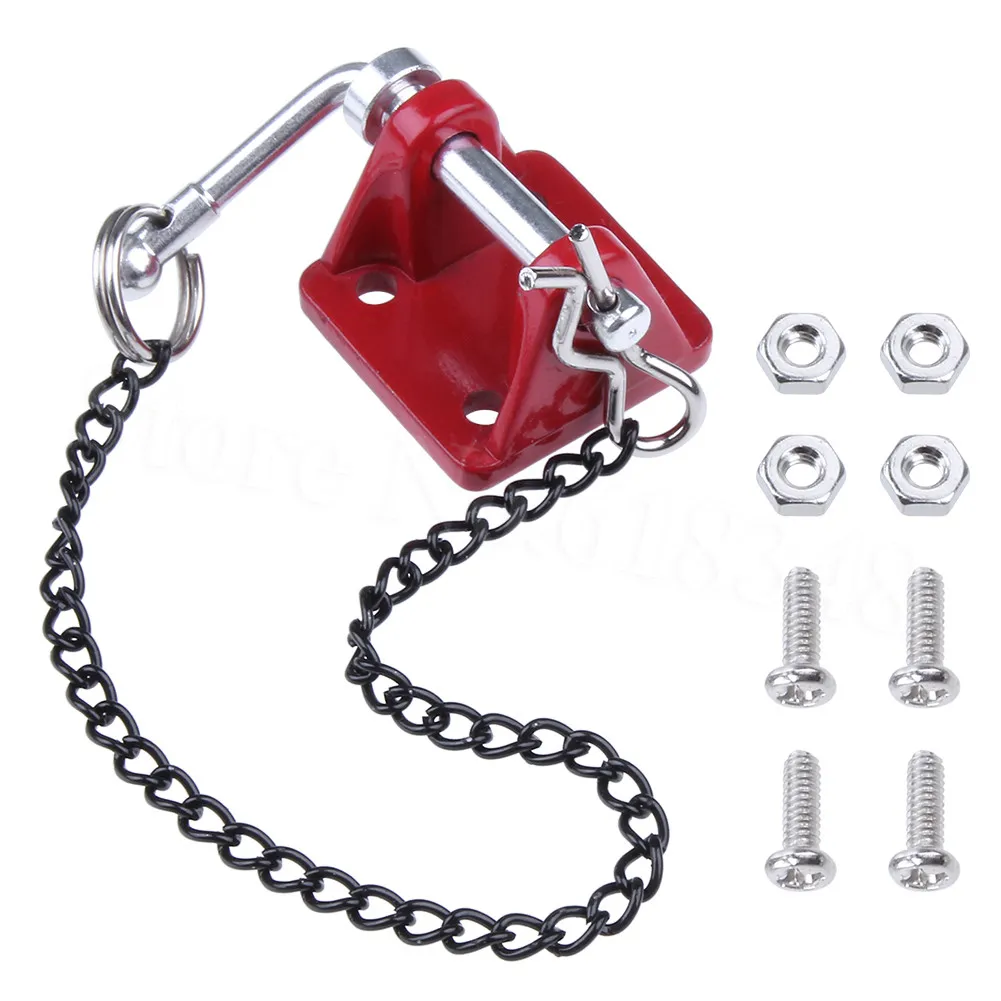

1/10 RC Rock Crawler Metal Tow Shackle Trailer Hook for Axial SCX10 90046 TAMIYA CC01 RC4WD D90 D110 Traxxas TRX4 Crawler Truck
