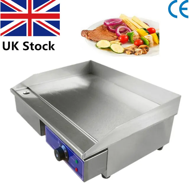 1 Piece 220V Commercial Electric Griddle Stainless Steel Flat Plate