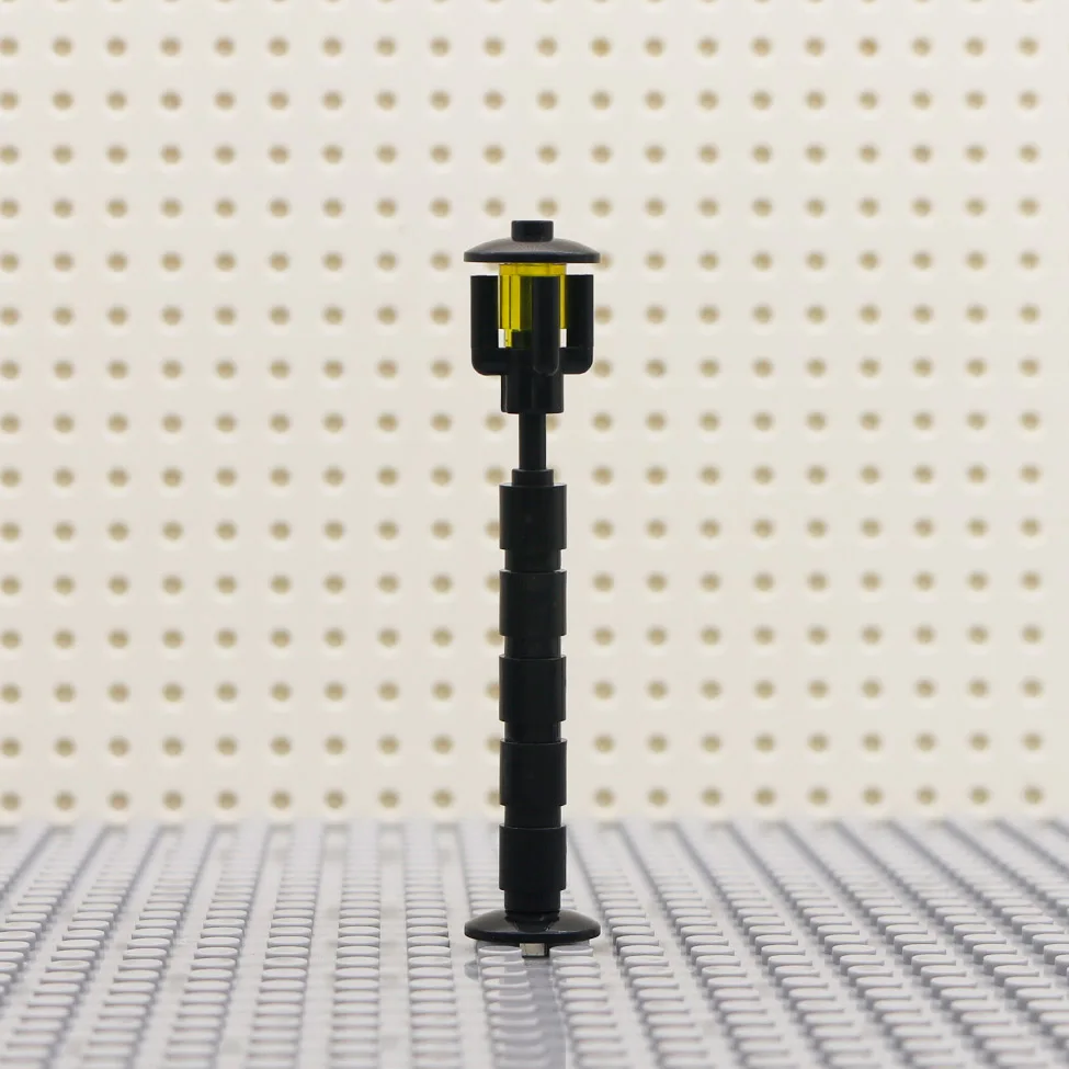 Lego city street lamp accessory 2x2x7 street lamp light