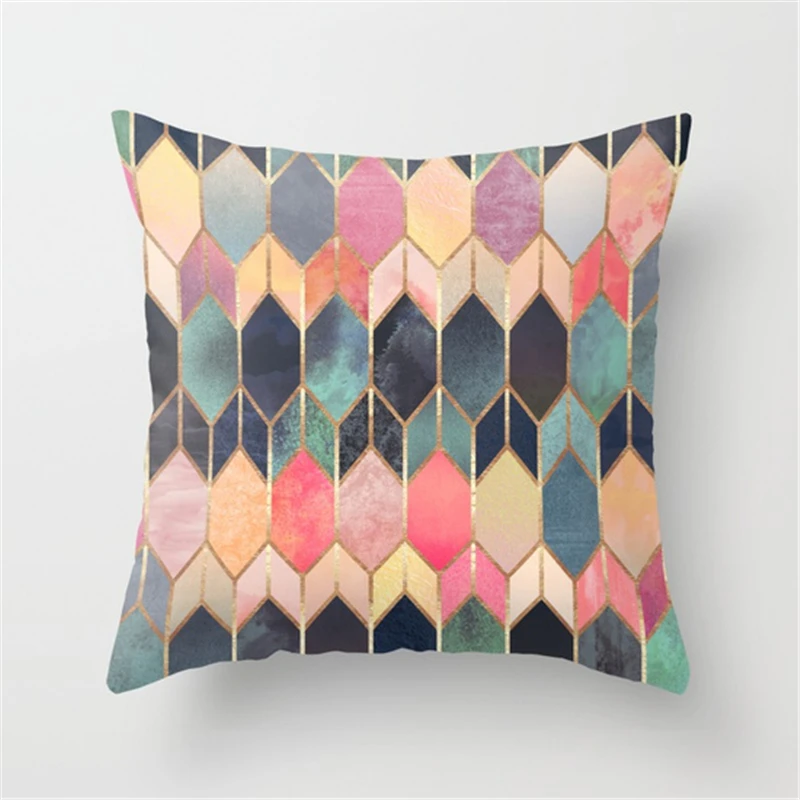 

Nordic Style Factory Direct Sales Irregular Pattern Pillow Cases Home Decor Vintage Geometric Cushion Covers 40x40cm pillowcase