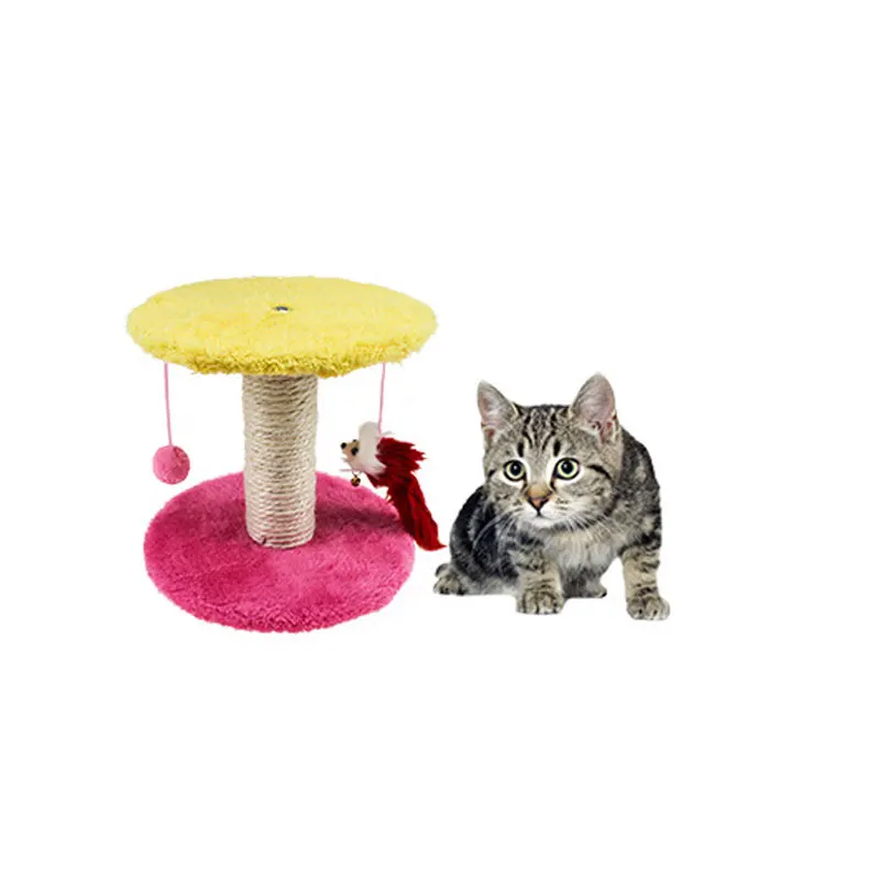2 Lay Pet кошка скалолазание дерево рамка Когтеточка доска с мышкой котенок игрушки
